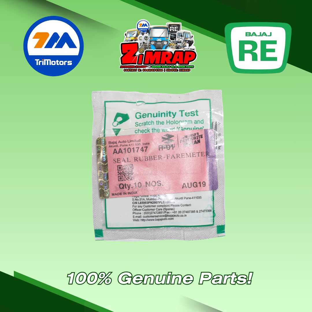 SEAL RUBBER-FAREMETER | Part #: AA101747 (SOLD PER PIECE)