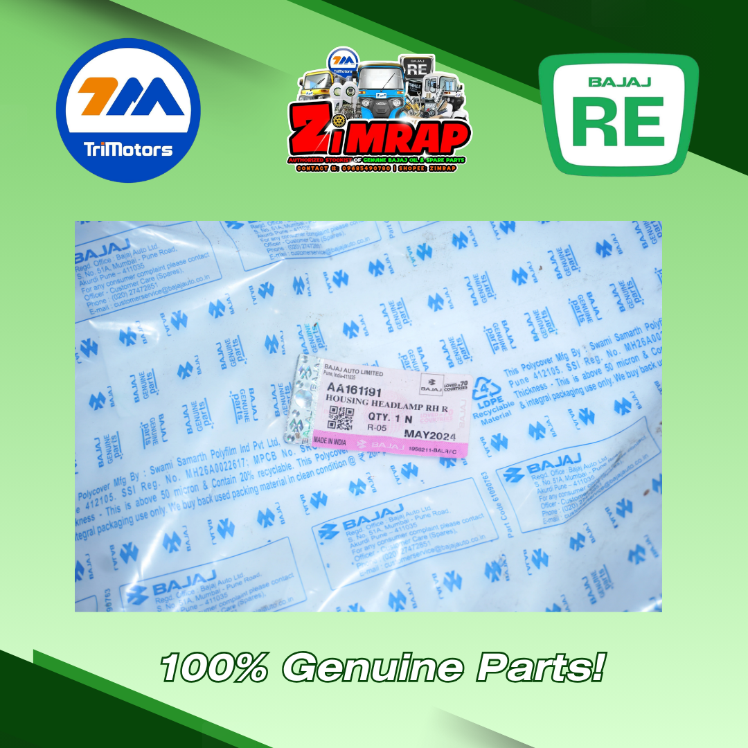 HOUSING HEADLAMP RH REFL | Part #: AA161191