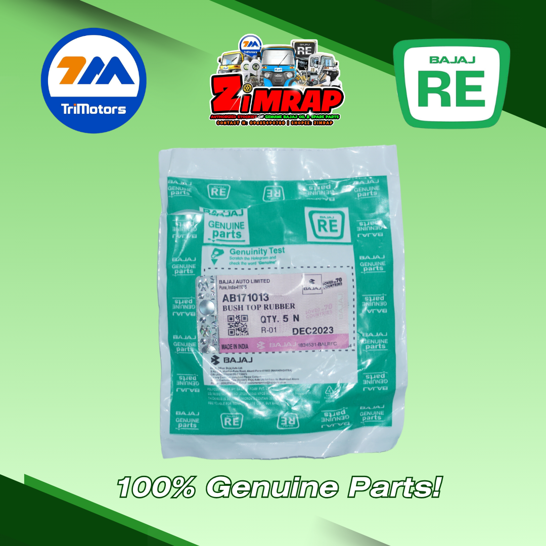 BUSH - TOP RUBBER | Part #: AB171013 (SOLD PER PIECE)