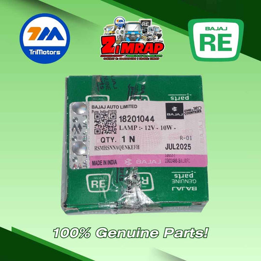 LAMP :- 12V - 10W - R 10W (6201083) | Part #: 18201044