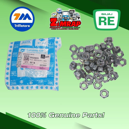 NUT - HEXAGON :- M10 (ALT 39031215) | Part #: 39029615 (SOLD PER PIECE)