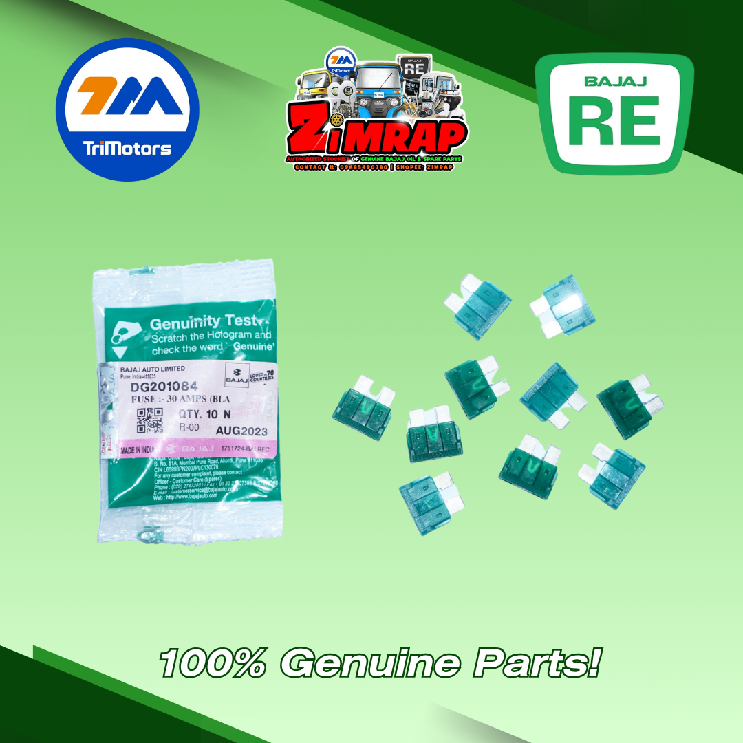 FUSE :- 30 AMPS (BLADE TYPE) | Part #: DG201084 (SOLD PER PIECE)
