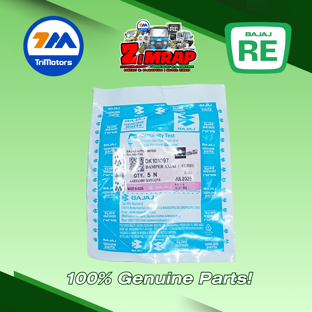 DAMPER AXIAL ( RUBBER ) | Part #: DK101097 (SOLD PER PIECE)