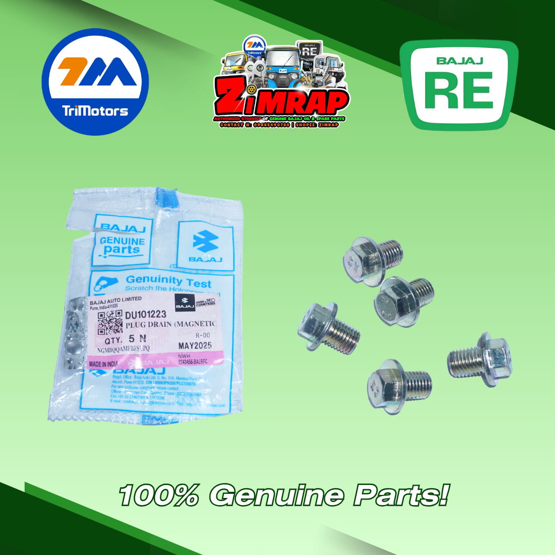 PLUG DRAIN (MAGNETIC) (DH101661) | Part #: DU101223 (SOLD PER PIECE)