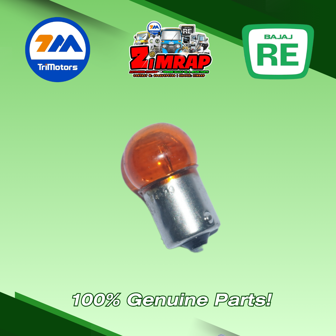 LAMP :- 12V - 10W (COLOUR :- AMBER) | Part #: GH201012 (SOLD PER PIECE)