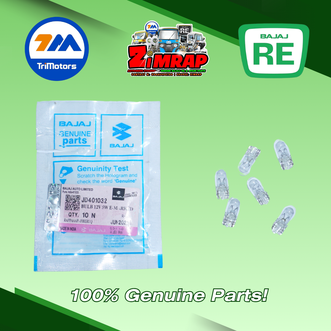 BULB 12V 5W E-MARKED | Part #: JD401032 (SOLD PER PIECE)
