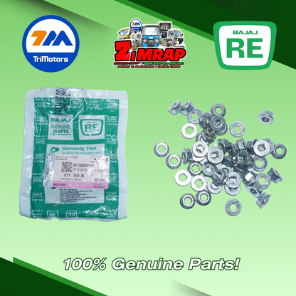 NUT HEX FLANGED | Part #: KCGD0808 (SOLD PER PIECE)