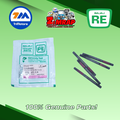 BOLT-STUD M6, PRE COATED | Part #: LAJ00001 (SOLD PER PIECE)